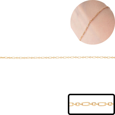 3-1 Gold-Filled Permanent Jewelry Chain, "Patty"