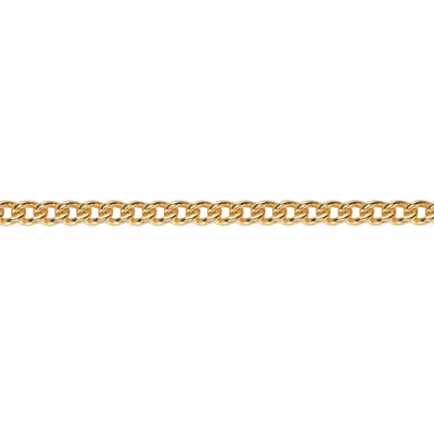 Curb Link Chain, 2.3mm, Permanent Jewelry Ready, 14k Gold Fill, "Tiffany"