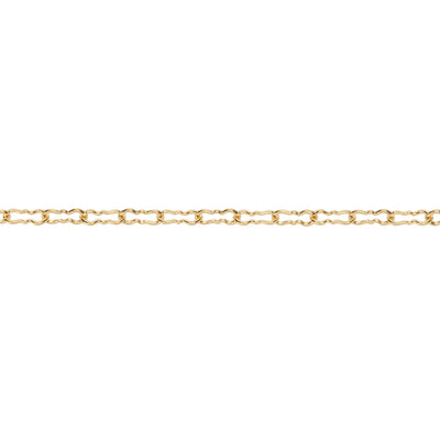 1.7mm Wavy and Dainty, Crinkled Paperclip, 14k Gold Fill, "Tides"