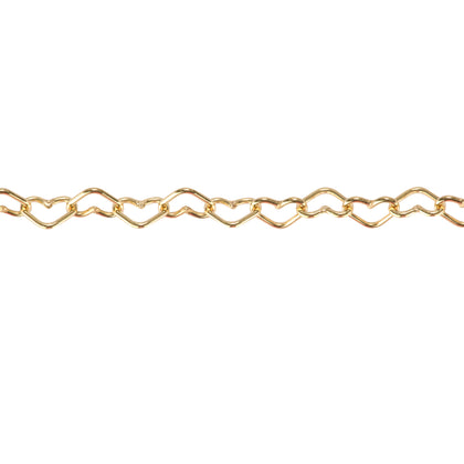 3.3MM ❤️ 14K Gold Filled Heart Chain for Permanent Jewelry "Cupid"