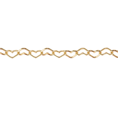 3.3MM ❤️ 14K Gold Filled Heart Chain for Permanent Jewelry "Cupid"