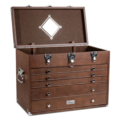 Dark Oak 5-Drawer Top Chest - Gerstner International, GI-T20-D