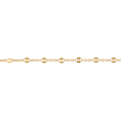 3.4mm Dapped to 1.6mm Cable Link Gold Filled - "Kayla"