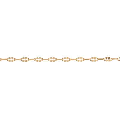 Double Dapped to Paper Clip 4mm 14/20 Gold Fill Chain - "Alyssa"