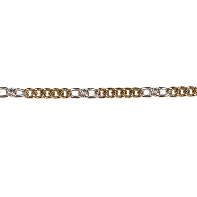 Bowtie Chain | Gold-Fill + Sterling Silver Two-Tone | Made in Italy (By the Foot) "Bowtie"