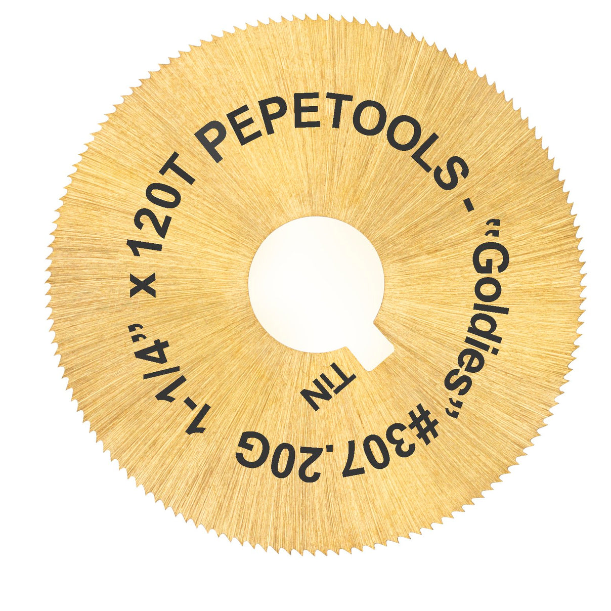 JRM2 Standard Blade TiN Coated "Goldies" 1.25"-Pepetools