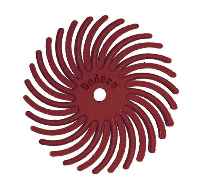 7/8" Radial Discs - Red 220 Grit 1/16" Arbor (12 pack)-Pepetools