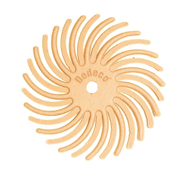 7/8" Radial Discs - Peach 6 Micron (Extra-Fine) 1/16" Arbor (12 pack)-Pepetools