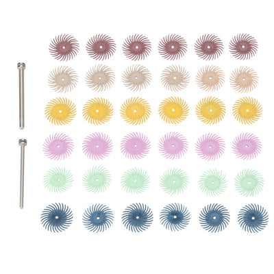 3M Radial Bristle Discs, 38 piece assortment kit, 3/4"