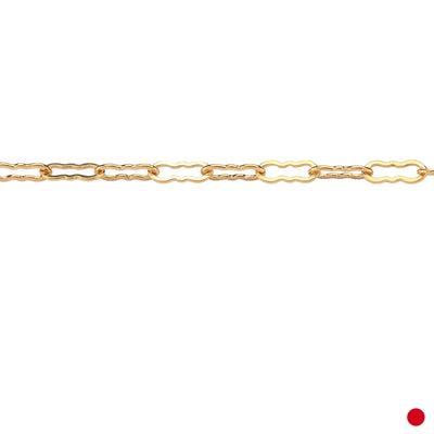 1.4mm Wavy and Dainty, Crinkled Paperclip, 14k Gold Fill, 60" Length, "Waves"