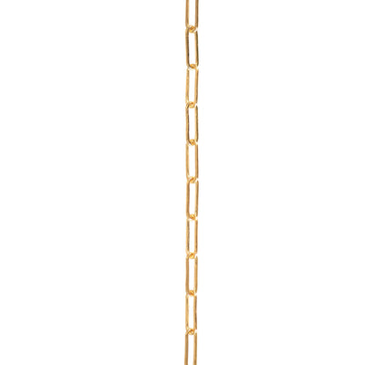 2x5.5mm Flat Petite Paperclip Chain, 14K Gold Fill, 60" Length "Libra"