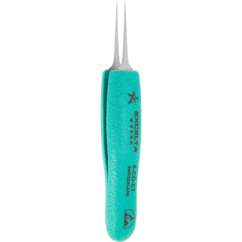 Tapered Extra Fine Pointed Tweezer, 5-CO-ET Cobaltima®, Excelta
