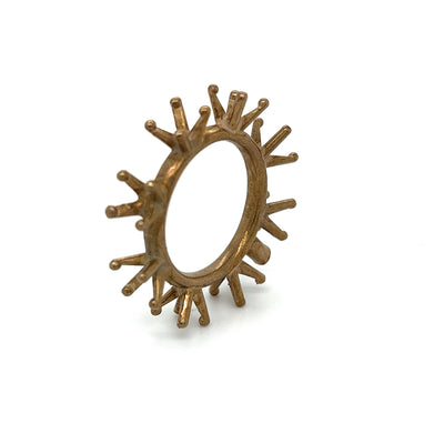 Peg Head Stone Setting Practice Ring, includes 6mm CZ